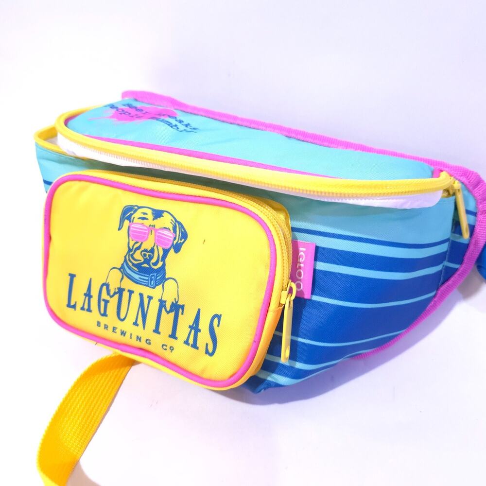NEW LAGUNITAS BREWING IPA BEER Craft Brewery Rainbow Fanny Beer Carrying Pack - Picture 4 of 12